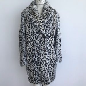 MAJE Guepard (Leopard) Print Fur Coat Size 1